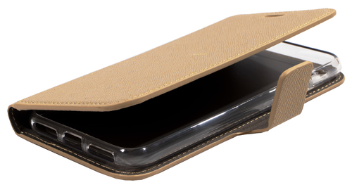 Mobiparts Saffiano Wallet Case Apple iPhone X, iPhone XS Gold – image 5