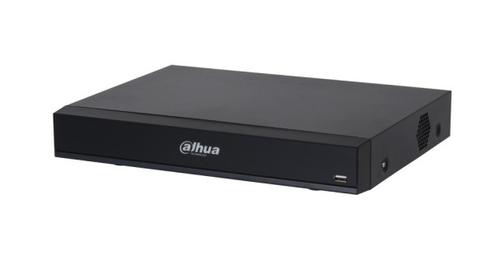 DAHUA DH-XVR7108HE-4K-I3 - DVR de 8 Canales 4k con IA/ H265/ 2 Canales de Reconocimiento Facial/ Protección Perimetral/ 83 ES de Alarma/ 1 Bahia de Disco duro hasta 10 TB/ 4 Entradas de Audio/ ProHDCVI DH-XVR7108HE-4K-I3 - DH-XVR7108HE-4K-I3