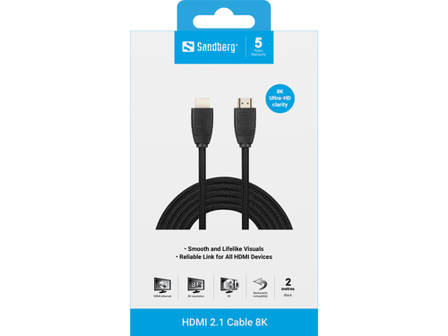 HDMI 2.1 Cable 8K,  2m, afbeelding 2