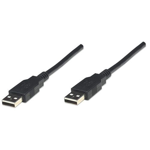 306089 Cable Manhattan USB-A 20 Alta Velocidad 18m Color Negro 306089