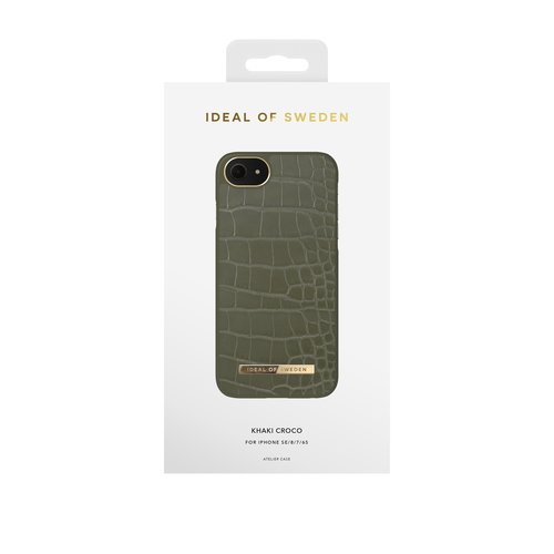 iDeal of Sweden Atelier Case iPhone 8/7/6/6S/SE Khaki Croco