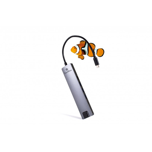 CoolBox COO-DOCK-01 док-станция для ноутбука Проводная USB 3.2 Gen 1 (3.1 Gen 1) Type-C Серый