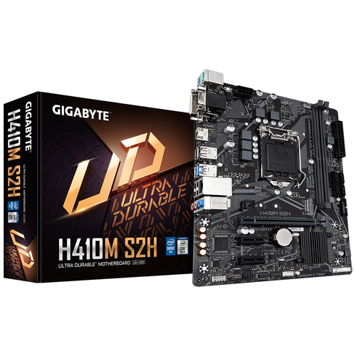 GIGABYTE H410M S2H материнская плата Intel H410 Express LGA 1200 (Socket H5) Микро ATX