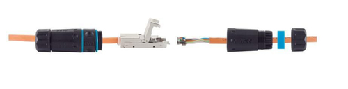 Outdoor LAN CAT6 STP Connector Shielded, for IDC assembly, afbeelding 2