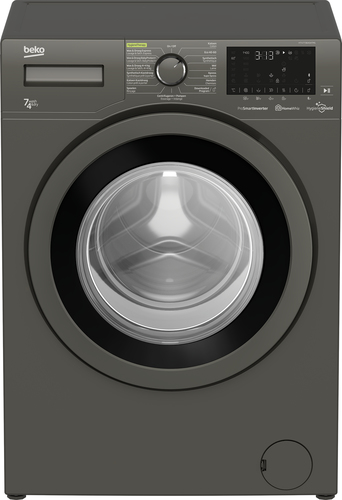 Beko HTV7736XSHTM1 стирально-сушильная машина Отдельно стоящий Фронтальная загрузка Серый