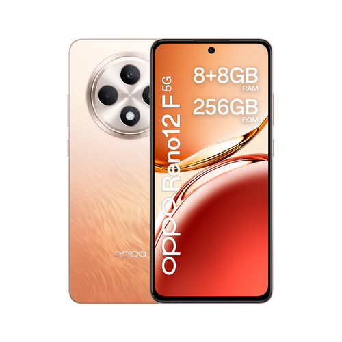 OPPO Reno12 F 5G 16,9 cm (6.67") Две SIM-карты Android 14 USB Type-C 8 GB 256 GB 5000 mAh Янтарный, Оранжевый