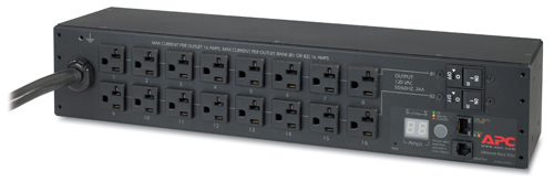 APC Rack PDU, Metered, 2U, 30A, 120V, (16) 5-20