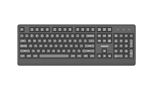 Philips 3000 series SPK6347B/93 keyboard Office RF Wireless QWERTY English Black