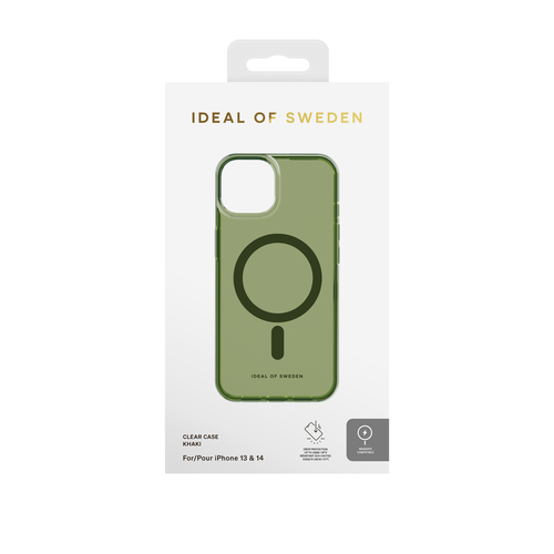iDeal of Sweden Clear Case MagSafe iPhone 13/14 Khaki – image 2