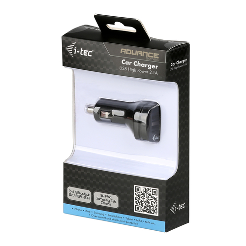 i-tec Dual USB Car Charger 2.1 A oplader, afbeelding 5