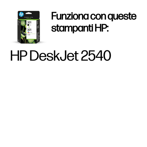 HP 301 Combo – Multipack nero + tricromia originale