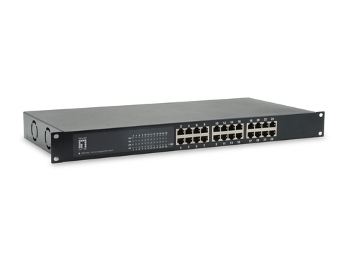 LevelOne 24-Port Gigabit PoE Switch, 802.3at/af PoE