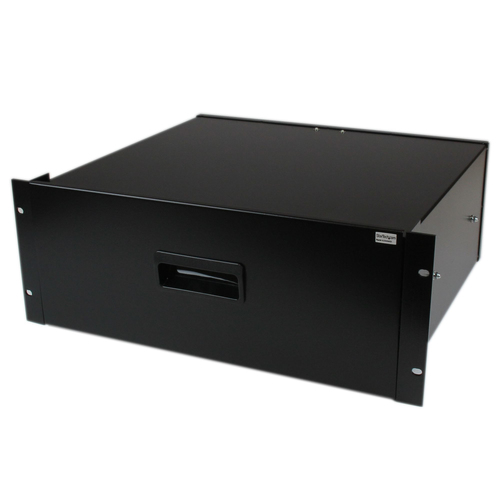 4UDRAWER StarTechcom Cajon Metálico Acero Negro 4U 19in Pulgadas para montar en Armario Rack Bastidor - Cajón de almacenamiento para bastidor - 4U - para P/N CABSCRWS1224 RK2537BKM RK3236BKF RK4236BKB RK4242BK24 RK4242BK30 RKQMCAB12V2