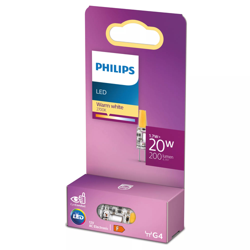 Philips 8720169300491 LED лампа Теплый белый 2700 K 1,7 W G4 F
