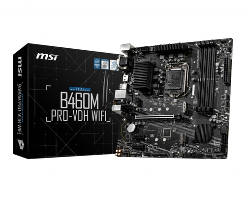 MSI B460M PRO-VDH WIFI материнская плата Intel B460 LGA 1200 (Socket H5) Микро ATX