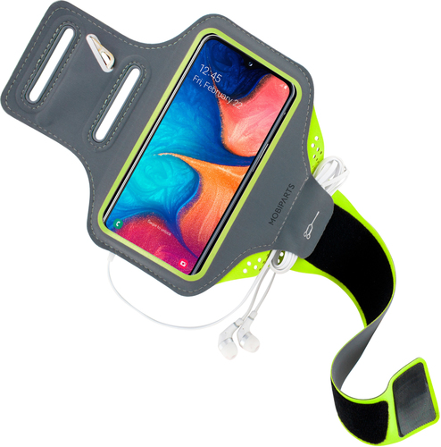 Mobiparts Comfort Fit Sport Armband Samsung Galaxy A20e (2019) Neon Green – image 2