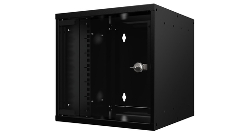 Lanview RSM09U30MNBL rack cabinet 9U Wall mounted rack Black