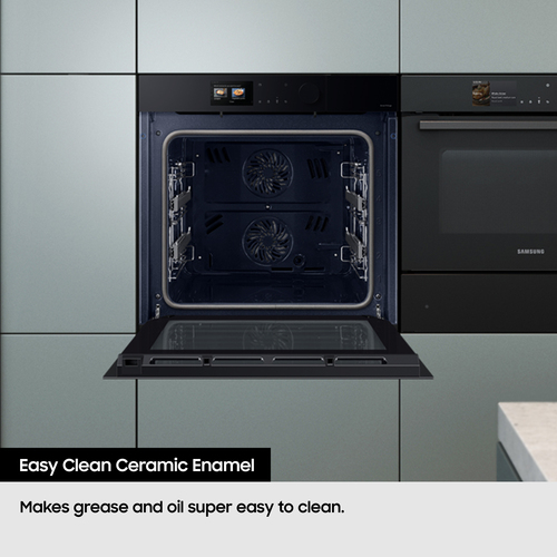 Samsung Bespoke Series 4 NV7B41307AK/U4 Electric Pyrolytic Smart Oven - Black Glass, Black - image 6