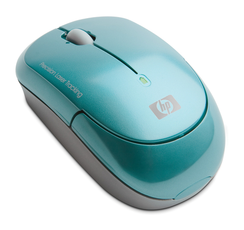 HP Turquoise Wireless Laser Mini Mouse – image 3