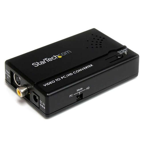 VID2VGATV2 ADAPTADOR CONVERTIDOR S-VIDEO  VIDEO COMP Y COMPONENTES A VGA 