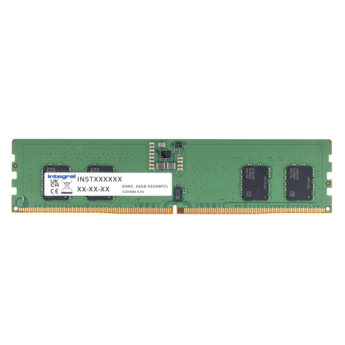 Integral 8GB CUDIMM DDR5 6400MHZ 288 PINS PC5-51200 CLOCKED UNBUFFERED NON-ECC 1RX16