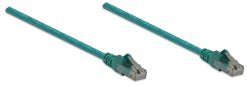 NETWORK CABLE CAT6 CCA 10M GREEN U/UTP SNAGLESS/BOOTED