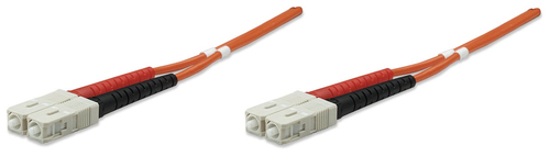 Intellinet Fiber Optic Patch Cable, OM2, SC/SC, 1m, Orange