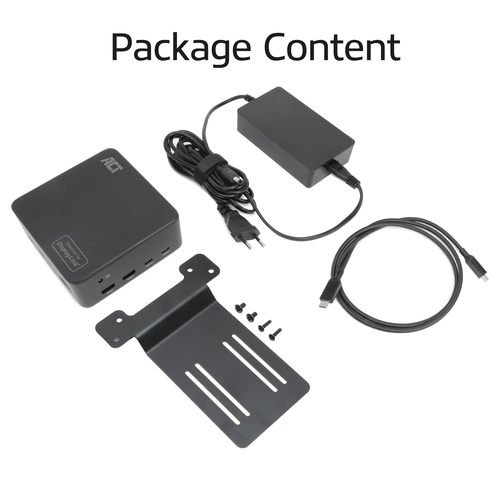 ACT Usb C Triple 4K DisplayLink Docking Station, afbeelding 2