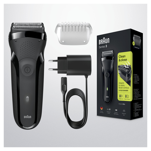 Braun Series 3 300 Electric Shaver, Razor for Men, Black – image 8