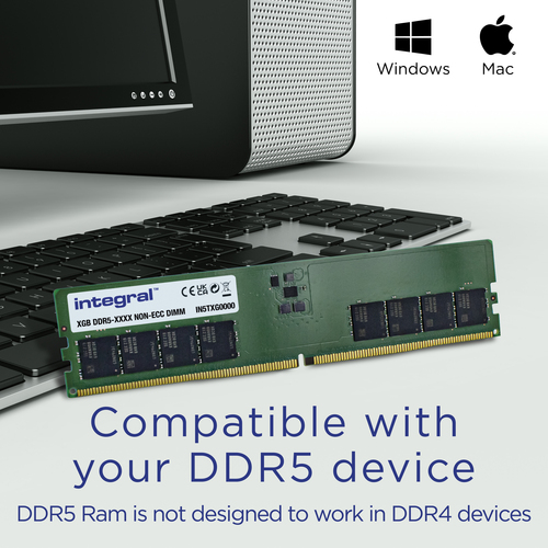 Integral 64GB (2x32GB) PC RAM MODULE DDR5 5600MT/s PC5-44800 UNBUFFERED NON-ECC DIMM – image 7