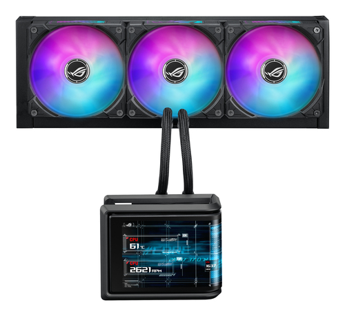 Asus Rog Ryuo IV Slc 360 Argb Curved OLED display 360mm Aio Cooler - 90RC0151-B0EAY0 - image 5