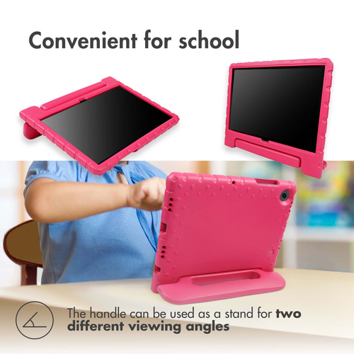 Accezz Kidsproof Backcover met handvat Samsung Galaxy Tab A9 Tablethoesje Roze, afbeelding 3