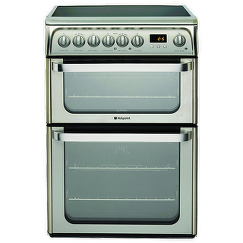 Hotpoint HUE61XS cooker Freestanding cooker Electric Ceramic hob Stainless steel