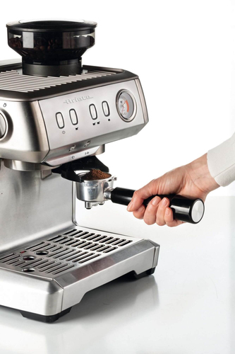 Ariete 1313 Metal Espresso Coffee Machine with Bean Grinder, Stainless Steel - image 4