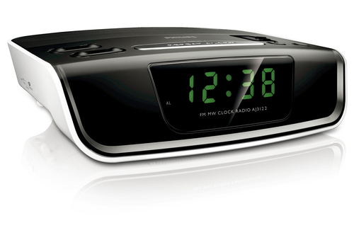 Philips AJ3122/61 radio Clock Black, White