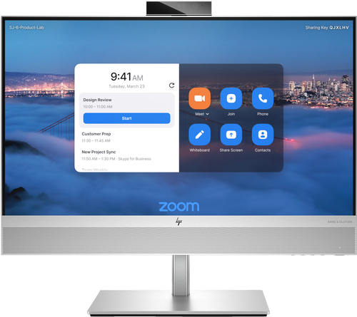 HP حزمة الجهاز المتكامل HP Presence 24 المزوّد بشاشة لمس نظام Zoom Rooms