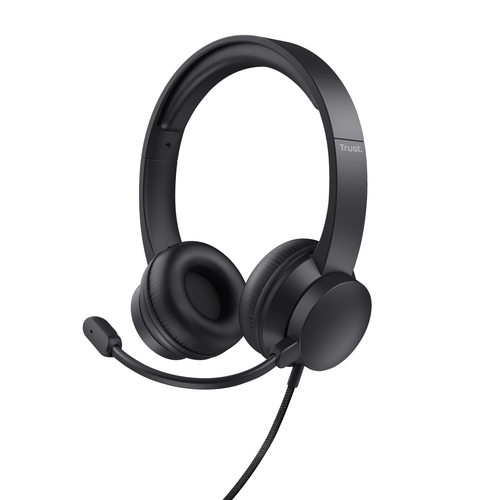 Trust Rydo Гарнитура Проводная Оголовье Calls/Music USB тип-A Черный