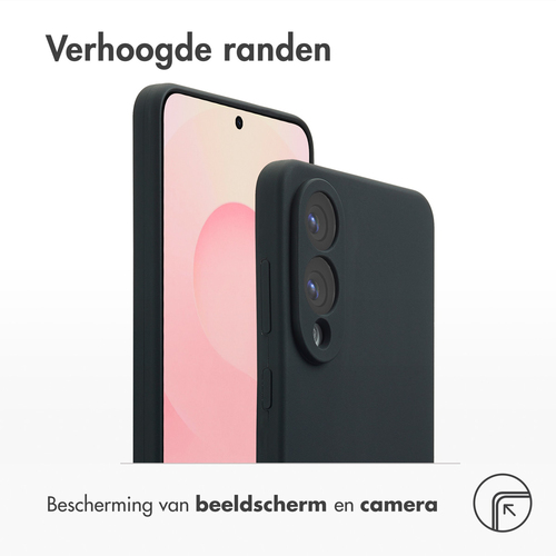 Accezz Liquid Silicone Backcover met MagSafe voor de Samsung Galaxy S25 Edge - Zwart, afbeelding 6