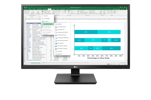 LG 24BK55YP-I монитор для ПК 60,5 cm (23.8") 1920 x 1080 пикселей Full HD LED Черный