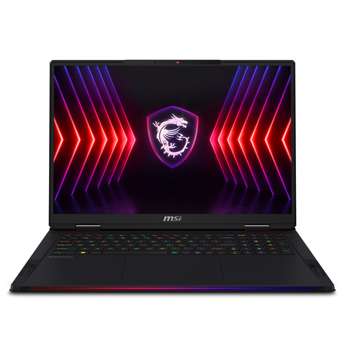 MSI Raider A18 HX A7VHG-023US AMD Ryzen™ 9 7945HX3D Ноутбук 45,7 cm (18") Quad HD+ 32 GB DDR5-SDRAM 1 TB Твердотельный накопитель (SSD) NVIDIA GeForce RTX 4080 Wi-Fi 7 (802.11be) Windows 11 Home Черный