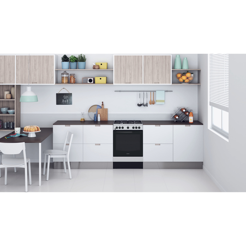 Indesit IS67G5PHX/UK cooker Freestanding cooker Electric Gas Stainless steel – image 4
