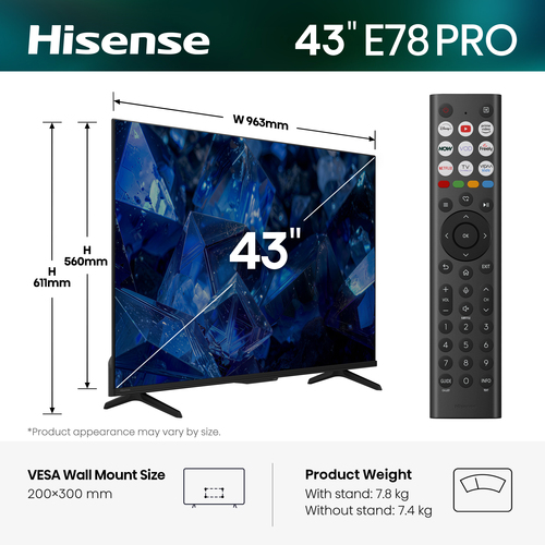 Hisense 43E78STUK PRO – image 2