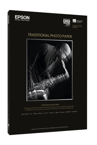 Original Epson Traditional (A4) Photo Paper (25 Sheets) 300gsm - image 3