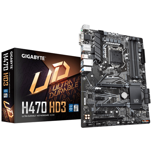 GIGABYTE H470 HD3 материнская плата Intel H470 Express LGA 1200 (Socket H5) ATX