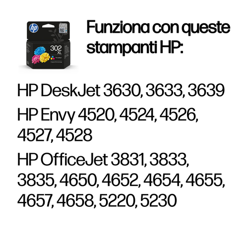 HP 302XL – Cartuccia tricromia originale
