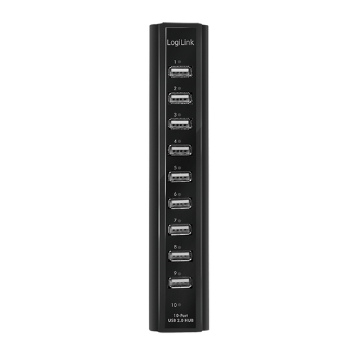 LogiLink USB 2.0 Hub 10-Port - Hub, afbeelding 2