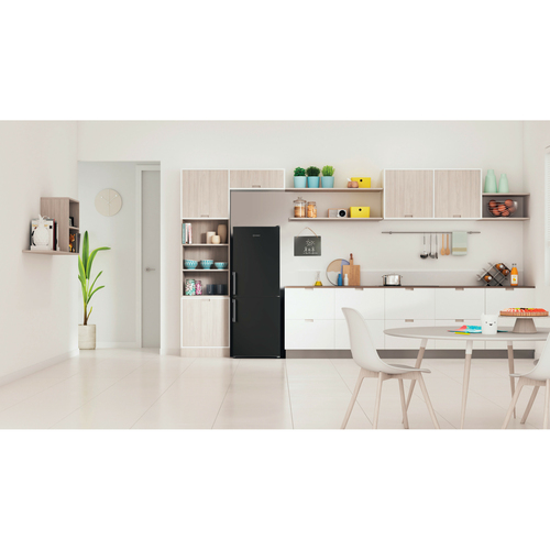 Indesit IB55532BUK 152cm 50/50 Small Fridge Freezer - Black - E Rated, Black - image 5