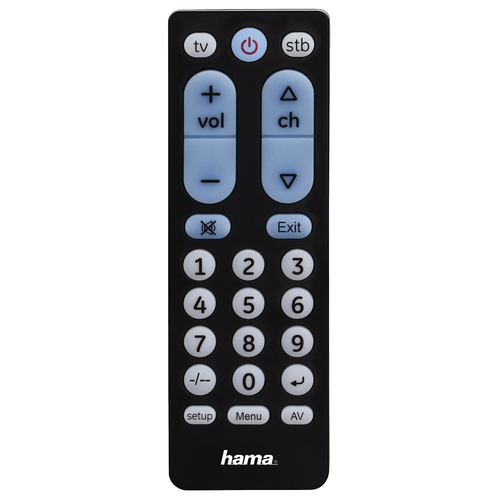 Hama 00040072 remote control IR Wireless STB, TV Press buttons