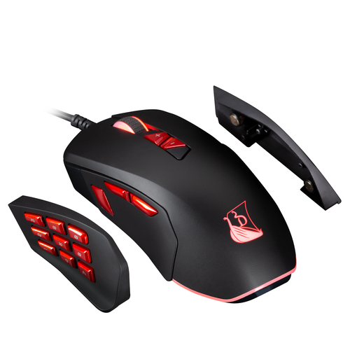 Konix Fenrir компьютерная мышь Игровой Для правой руки USB тип-A Оптический 10000 DPI