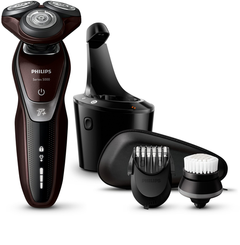 Philips SHAVER Series 5000 S5560/33 men's shaver Rotation shaver Trimmer Black, Burgundy